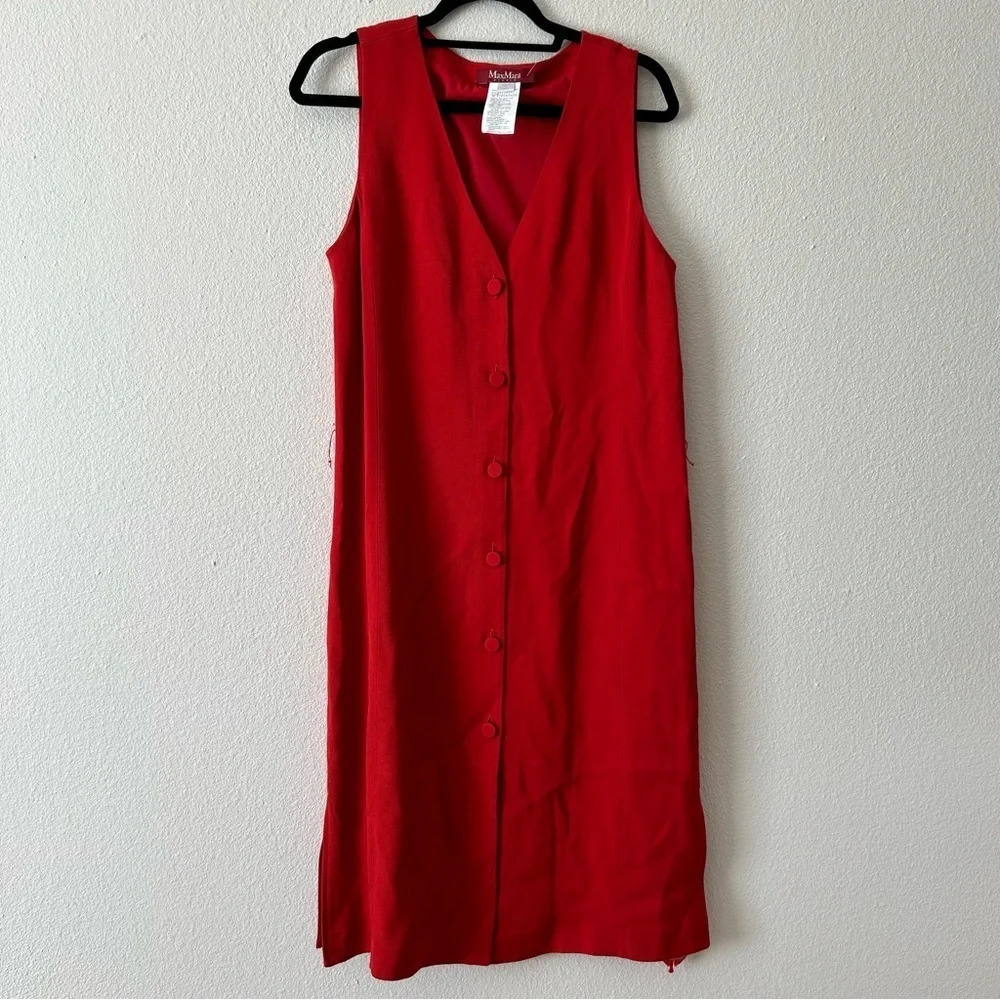 MaxMara Red Midi Dress NO BELT